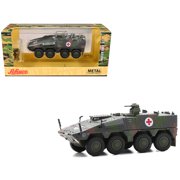 Tpz. Tank Boxer "Medic Unit - German Army" Green Camouflage 1/87 HO Scale Diecast Model Car by Schuco