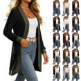 thumbnail image 1 of Tqcoqu Cardigan Sweaters for Women Long Sleeve Open Front with Pockets,Dressy Loose Fit Cardigan Sweater for Work and Office, 1 of 6