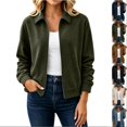 thumbnail image 1 of Tqcoqu Faux Suede Bomber Jacket for Women Fall Fashion 2026 Casual Zip Up Oversized Trendy Winter Clothing Outerwear Coats, 1 of 8