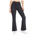 thumbnail image 1 of Tqcoqu Flare Leggings for Women,High Waist Lifting Up Yoga Pants,Business Workout Casual Slim Fit Pant for Daily,Dark Gray Women's S-XXL, 1 of 8