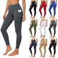 thumbnail image 1 of Tqcoqu High Waisted Leggings with Pockets for Women, Buttery Soft Yoga Pants for Gym Workout, 1 of 10