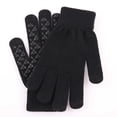 Tqcoqu Men Women Color Block Knitted Gloves, Warm Thick Winter Touch ...