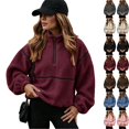 thumbnail image 1 of Tqcoqu Sherpa Jacket for Women, Fleece Zip Up Winter Fall Oversized Teddy Jackets, 2026 Fashion Clothing,Women's,Size S-XXL, 1 of 9