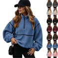 thumbnail image 1 of Tqcoqu Sherpa Jacket for Women, Fleece Zip Up Winter Fall Oversized Teddy Jackets, 2026 Fashion Clothing,Women's,Size S-XXL, 1 of 9