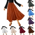 thumbnail image 1 of Tqcoqu Women's Long High Waist Maxi Skirts Summer Casual Elegant A Line Flowy Skirts,Wine,Women's S-XXL, 1 of 7