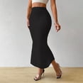 thumbnail image 1 of Tqcoqu Women's Long Skirt Bodycon Dressy Elegant Elastic High Waist Solid Skirts,Black,Women's S-XL, 1 of 6