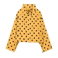 thumbnail image 1 of Tqcoqu Women's Polka Dot Cropped Jacket,Stand Collar Button Down Lightweight Oxford Cloth Windbreaker With Drawstring Hem And Pockets, 1 of 8
