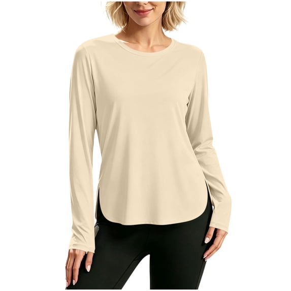Tqcoqu Women's Sun Shirts UPF 50+ Long Sleeve UV Protection Shirt,Lightweight Quick Dry Workout Hiking Tops for Women