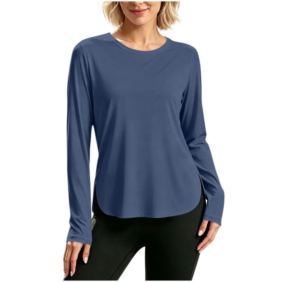 Tqcoqu Women's Sun Shirts UPF 50+ Long Sleeve UV Protection Shirt,Lightweight Quick Dry Workout Hiking Tops for Women