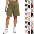 thumbnail image 1 of Tqcoqu Womens Hiking Cargo Shorts Stretch Quick Dry Cargo Shorts with Pockets for Casual Golf Travel and Workout,Beige Women's S-XXXL, 1 of 9