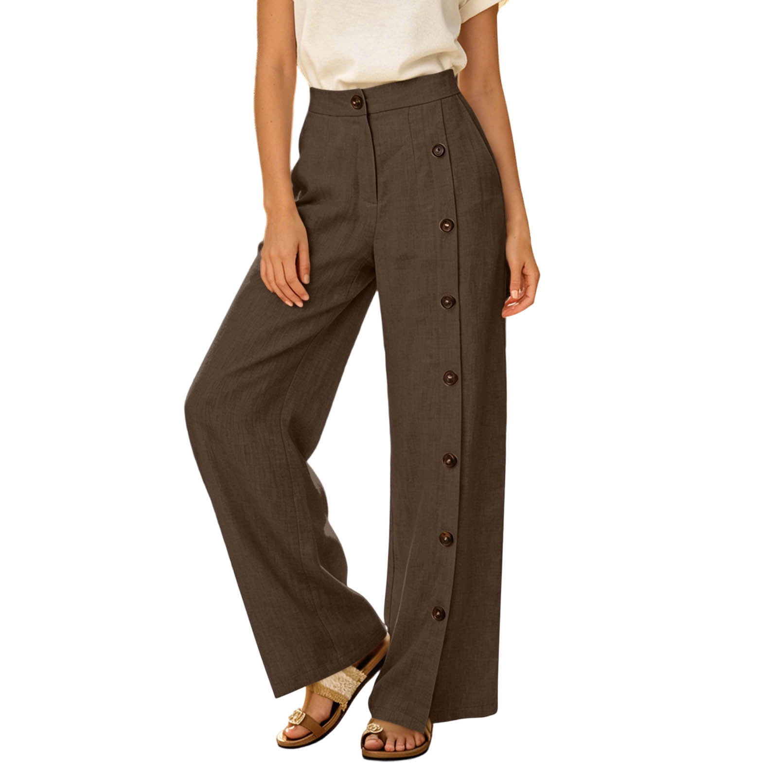 Tqcoqu Womens Spring Wide Leg Palazzo Pants,2026 Trendy Loose