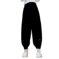 thumbnail image 1 of Tqyyweavej Baggy Sweatpants for Girls Oversized Wide Leg Loose Sweat Pants Elastic High Waist Drawstring Athletic Casual Joggers 6-16Y, 1 of 6