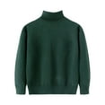 thumbnail image 1 of Tqyyweavej Boys Girls Turtleneck Sweater School Uniform Toddler Kids Youth Turtle Neck Fall Winter Warm Long Sleeve Pullover (Ages 2-15), 1 of 9