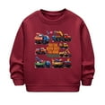 thumbnail image 1 of Tqyyweavej Little Boys Sweatshirts Cotton Long Sleeve Crewneck Pullover Toddler Kids Winter Warm Shirt Sweater Tops 2-12 Years, 1 of 5