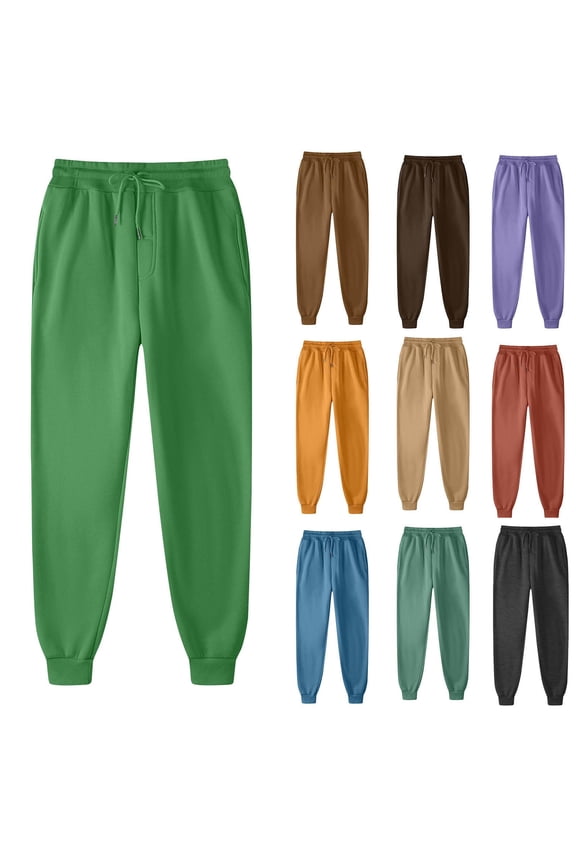 Sweatpants for Men Drawstring Closed Bottom Cottom Pants Lounge Active Tech Joggers Pants with Pockets for Running