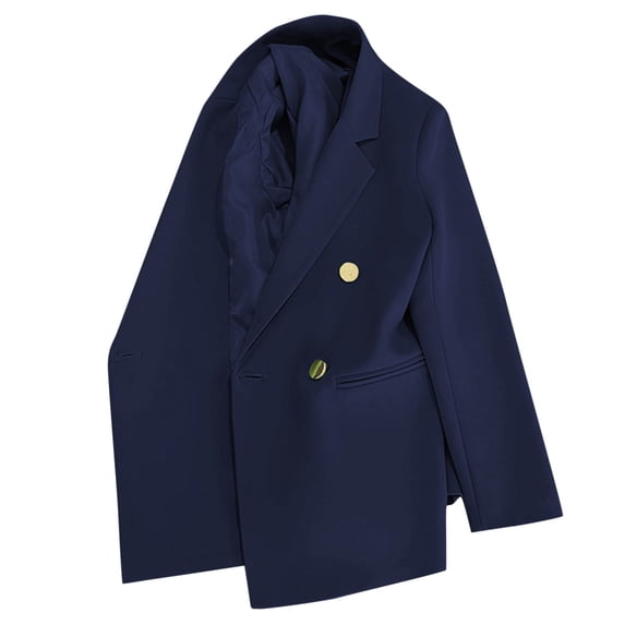 Tqyyweavej Womens Casual Blazer Jacket Long Sleeve Open Front Work Office Blazer Lapel Button Jacket Business Office Work Suit