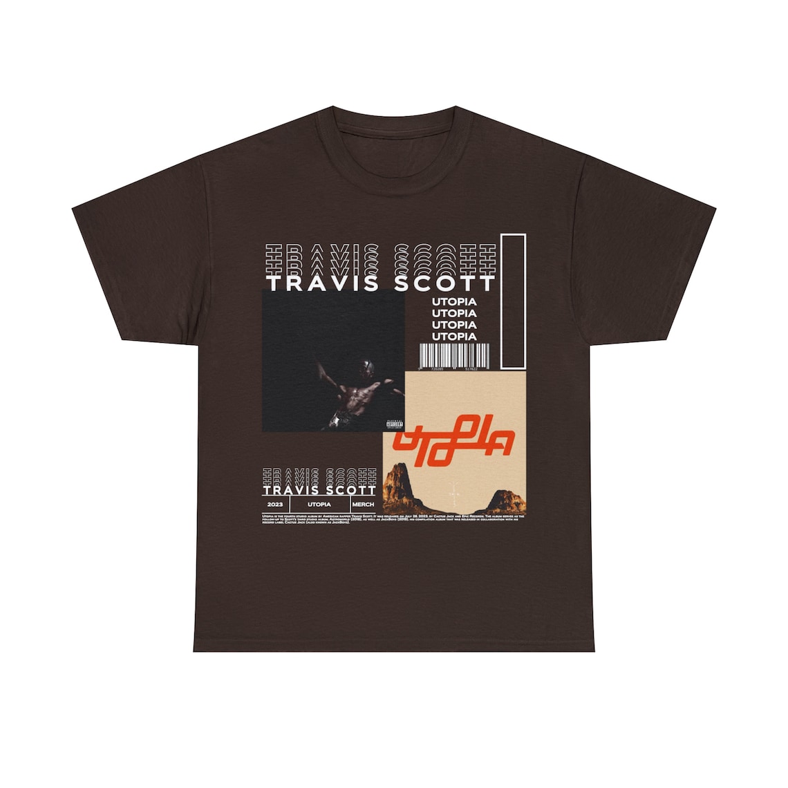 Tr.a.v.i.s S.c.o.t.t Shirt Album Utopia Viral Unisex Tee Tour Asap Rocky J.a.c.k.B.o.y.s Merch Astroworld