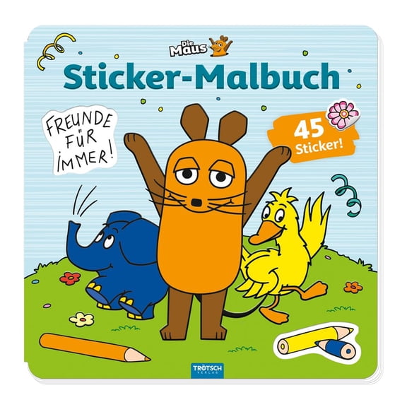 Trtsch Verlag GmbH & Co. Trtsch Die Maus Stickermalbuch Malbuch mit Sticke (Paperback)