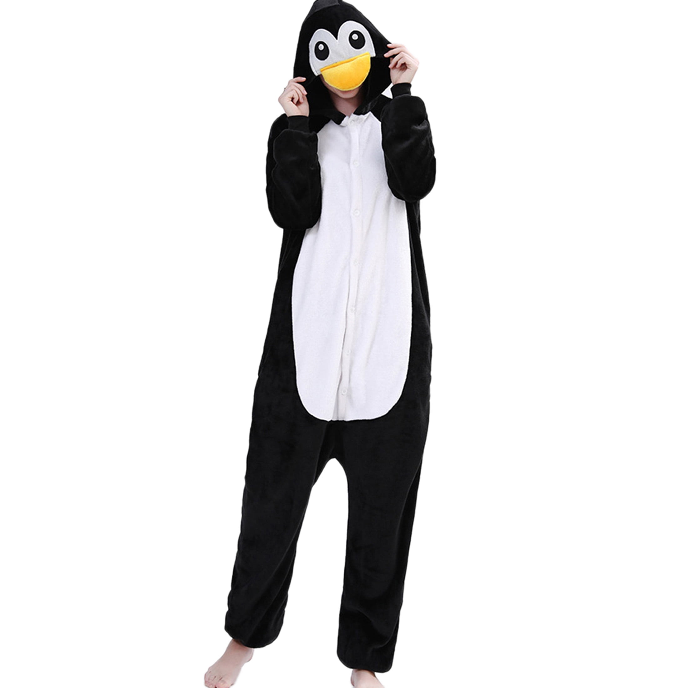 Tres Chic Mailanda Penguin Onesie Pajamas for Adult Unisex Sleepwear for Women and Men Walmart