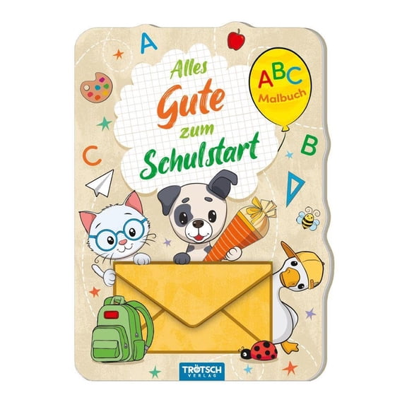 Trtsch Verlag TRTSCH - ABC-Malbuch mit Mini-Umschlag Zum Schulstart "Tierfreunde (Paperback)