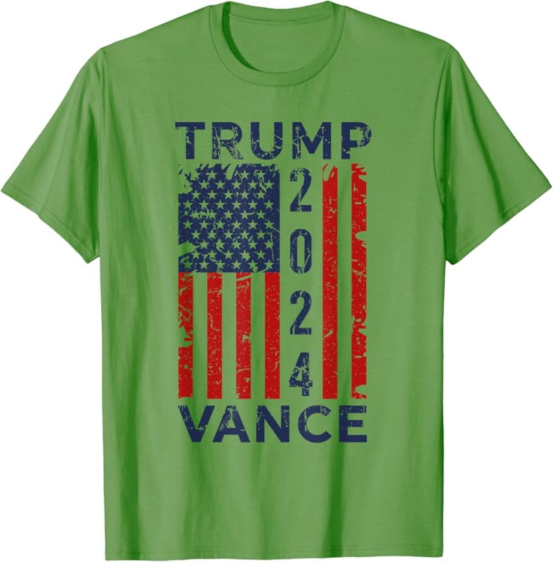 Trump Vance 2024 US Flag Election President 2024 TShirt