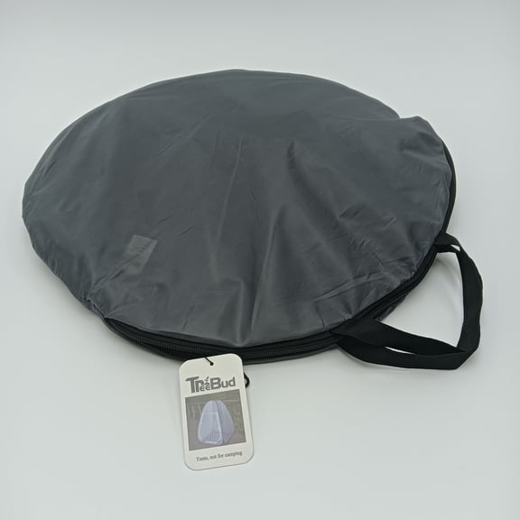 TrEEBud Tents, not for camping Grey Polyester Tent with Carrying Bag, Portable Pop-Up Design