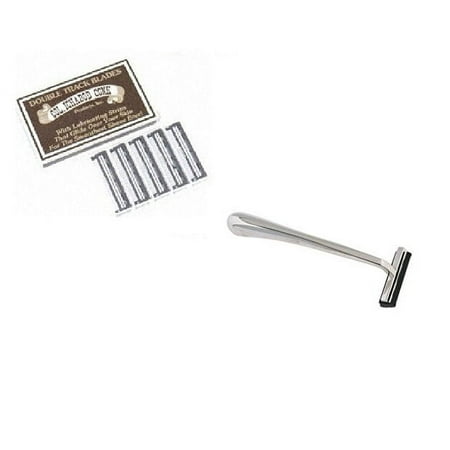 Trac II Chrome Handle + Colonel Ichabod Conk Trac II Razor Blades 10 ct. + 3 Count Eyebrow Trimmer