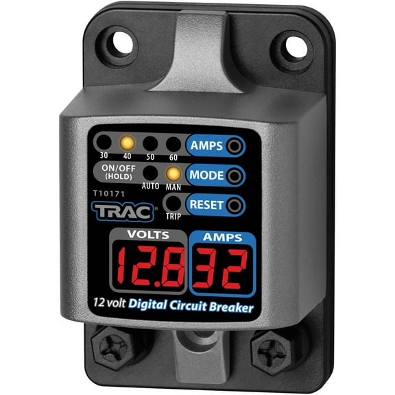 Trac Outdoors T10171 Digital 30-60A Circuit Breaker with Display