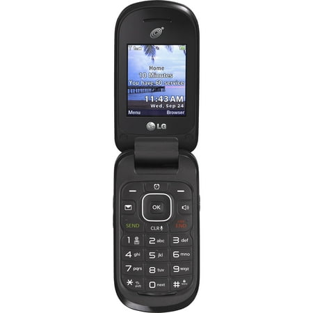 TracFone LG 238C 3G Prepaid Cell Phone, Black