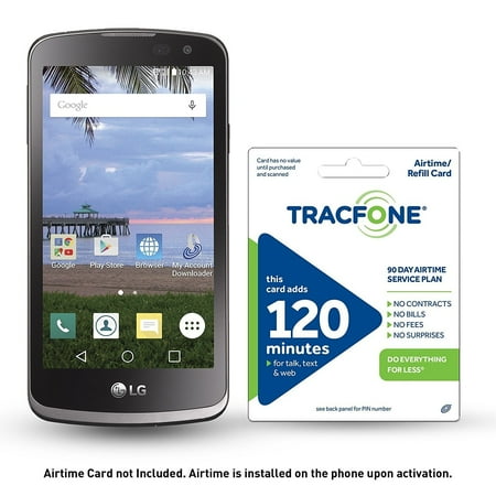TracFone LG Rebel 4G LTE Prepaid Smartphone with Free $30 Airtime installed in phone