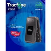 TracFone Nokia 2760 Flip |4GB | Black Prepaid Flip Phone | Brand New