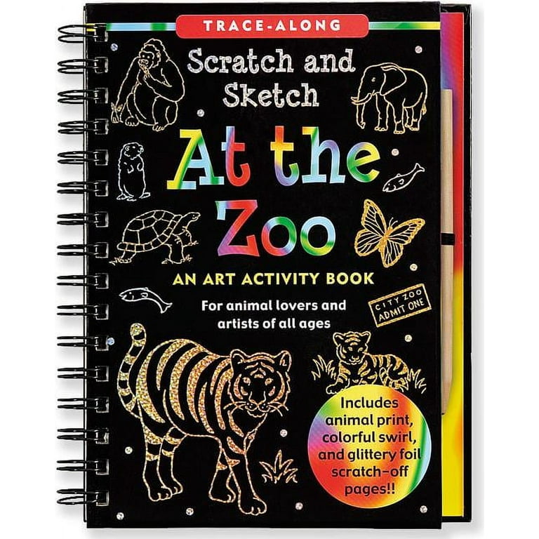 At the Zoo Scratch and Sketchtrade; Trace-along: An Art Activity Book for Animal Lovers and Artists of All Ages [Book]