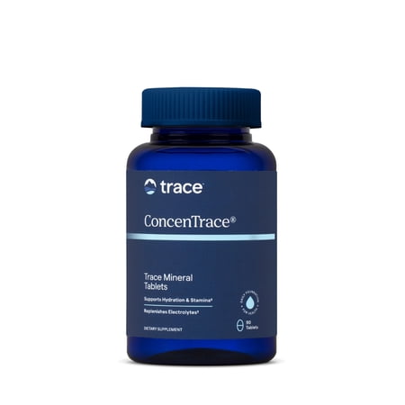 Trace Minerals ConcenTrace Trace Minerals Tablets - Daily Supplement for Overall Wellness - Natural Energy, Bone Strength, Healthy Connective Tissue & Immune System Support - 90 Count (30 Servings)