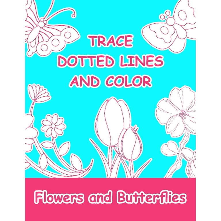 How to Draw FLOWERS Adult Tracing Book: Stress Relieving Flower Designs  (Trace Along) (Paperback) 