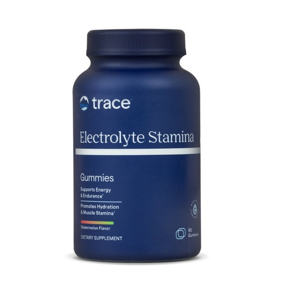 Trace Minerals Electrolyte Stamina Gummies - Convenient Electrolyte Supplement that Supports Hydration - Supports Optimal Energy - Muscle Stamina - Vegan - Watermelon - 90 Count (30 Servings)