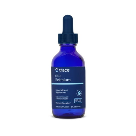 Trace Minerals Ionic Selenium 300 mcg - Liquid Dietary Supplement with Magnesium & Selenium - Mineral Supplement to Support Healthy Immune & Thyroid Function - 2 fl oz (About 48 Servings)