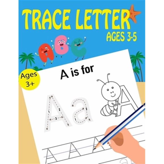 Learn Handwriting: Trace Letters Ages 3-5 (Paperback)
