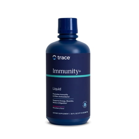 Trace Minerals Immunity+ - Liquid Supplement for Healthy Body & Immune Support - Elderberry Multivitamin - Formulated with Ionic Trace Minerals - Sugar-Free - Mixed Berry - 30 fl oz (30 Servings)