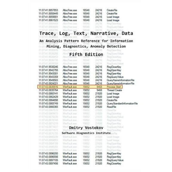 Software Narratology Trace, Log, Text, Narrative, Data: An Analysis Pattern Reference for Information Mining, Diagnostics, Anomaly Detection,, (Paperback)