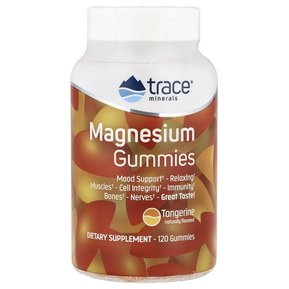 Trace Minerals Research Magnesium Gummies Tangerine - 120 gummies