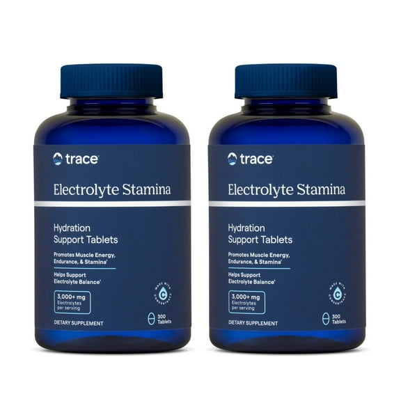 Trace Minerals Electrolyte Stamina - Daily Hydration Supplement for Electrolyte Balance - Energy Support - Full Spectrum Of Ionic Minerals - Vegan - Gluten-Free - 600 Count (100 Servings, 2 Pack)