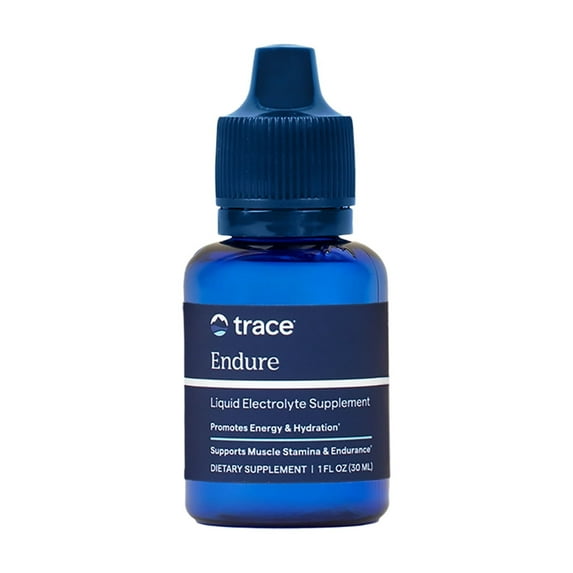 Trace Minerals | Endure Performance Electrolyte Drops | Pure Full Spectrum Electrolytes | Magnesium & Potassium for Athletic Endurance | Sugar Free, Gluten Free, Vegan | 1 fl oz (Pack of 1)
