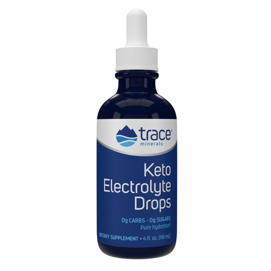 Trace Minerals Keto Electrolyte Drops, for Dehydration, Muscle Cramps