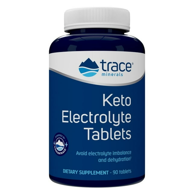 Trace Minerals Keto Electrolyte Tablets, for Dehydration, Muscle Cramps