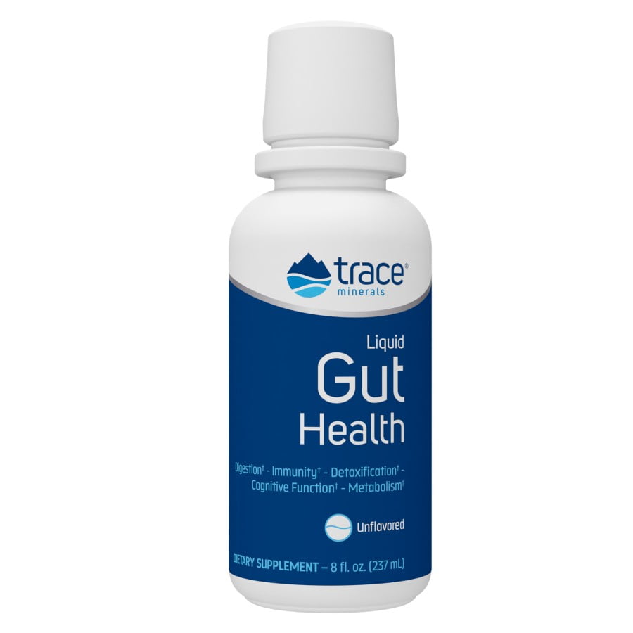 Trace Minerals Liquid Gut Health, 10 mg Humic & Fulvic Acid, Supports