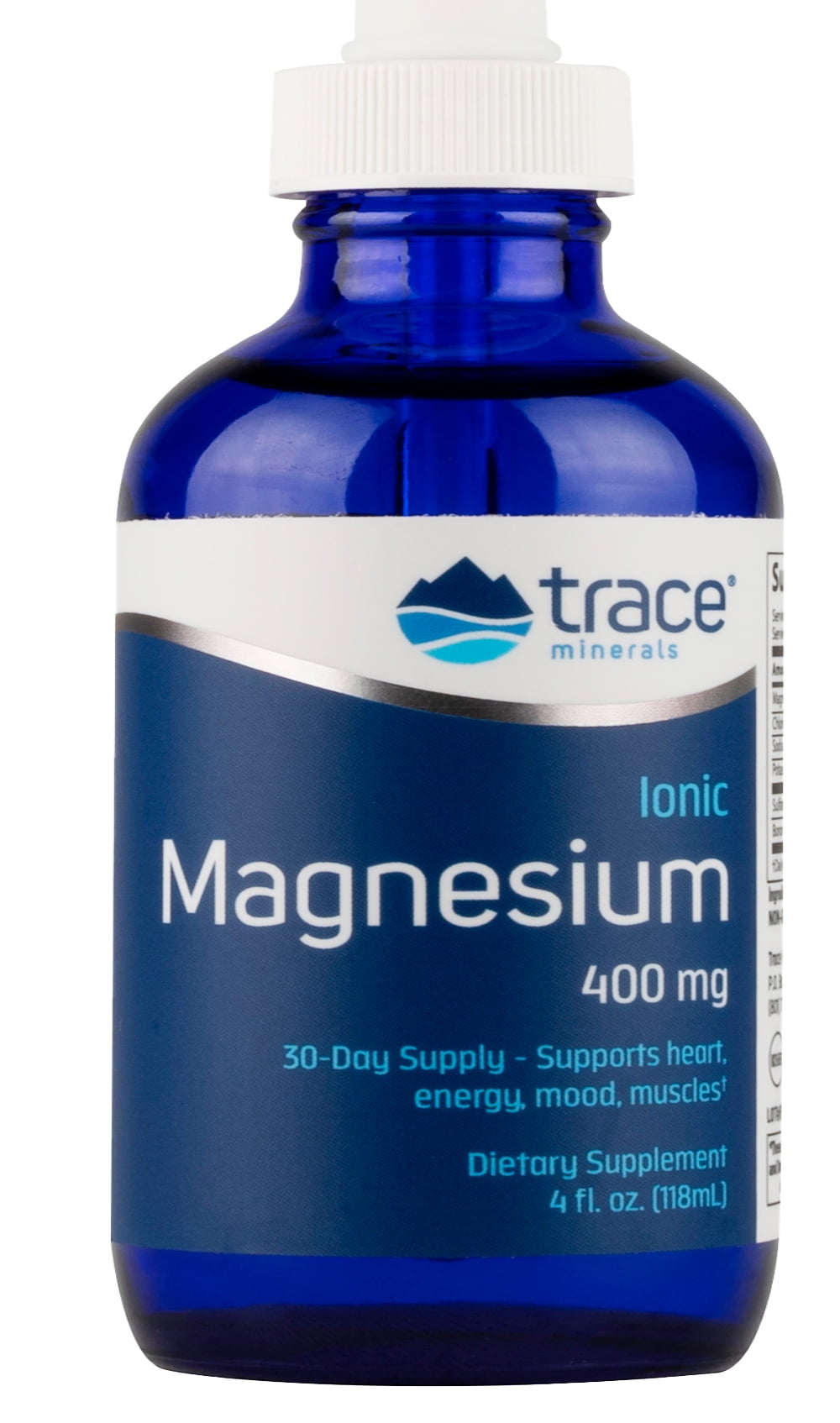 Trace Minerals Liquid Ionic Magnesium 400 mg Helps Maintain Essential Body Functions 4 fl