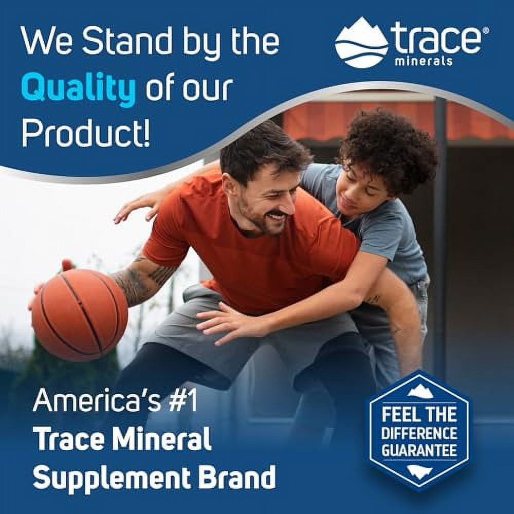 Trace Minerals Magnesium Glycinate Powder 120 mg Naturally Flavored Mixed Berry Lemonade