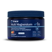 Trace Minerals Multi Magnesium Powder for Stress, Energy and Heart Health, Orange Mango, 30 Servings