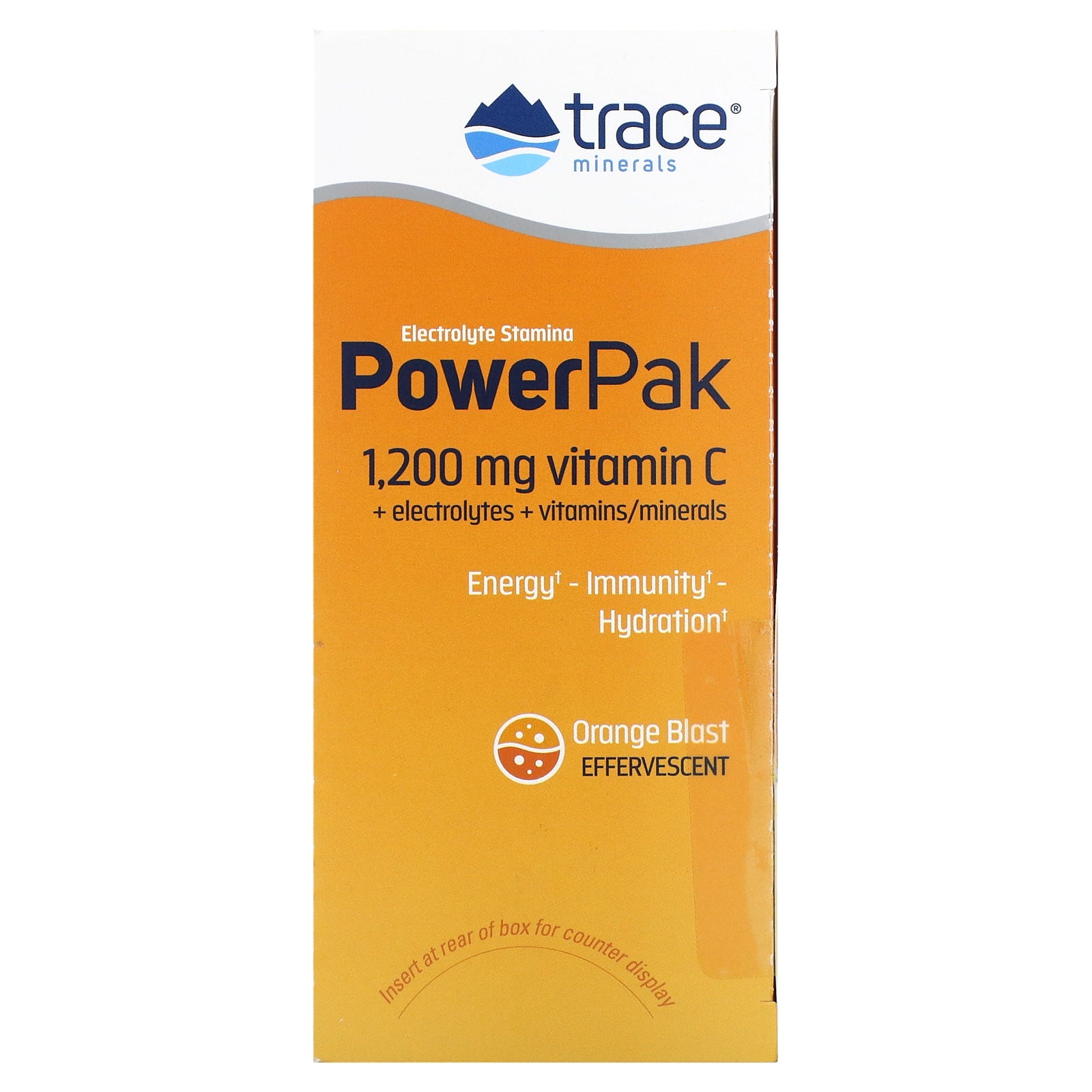 Trace Minerals Electrolyte Stamina Power Pak Orange Blast 30 Pkts