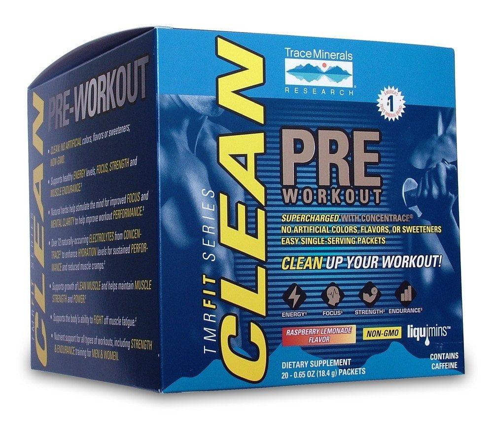 Trace Minerals Research TMRFit Series Clean PreWorkout Raspberry